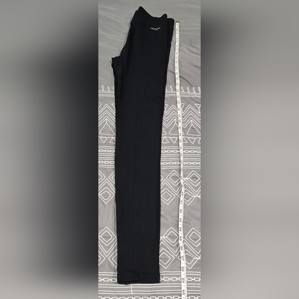 Rag & Bone High Waisted Leggings With Zipper Ankle Detail Size Small - Picture 3 of 9